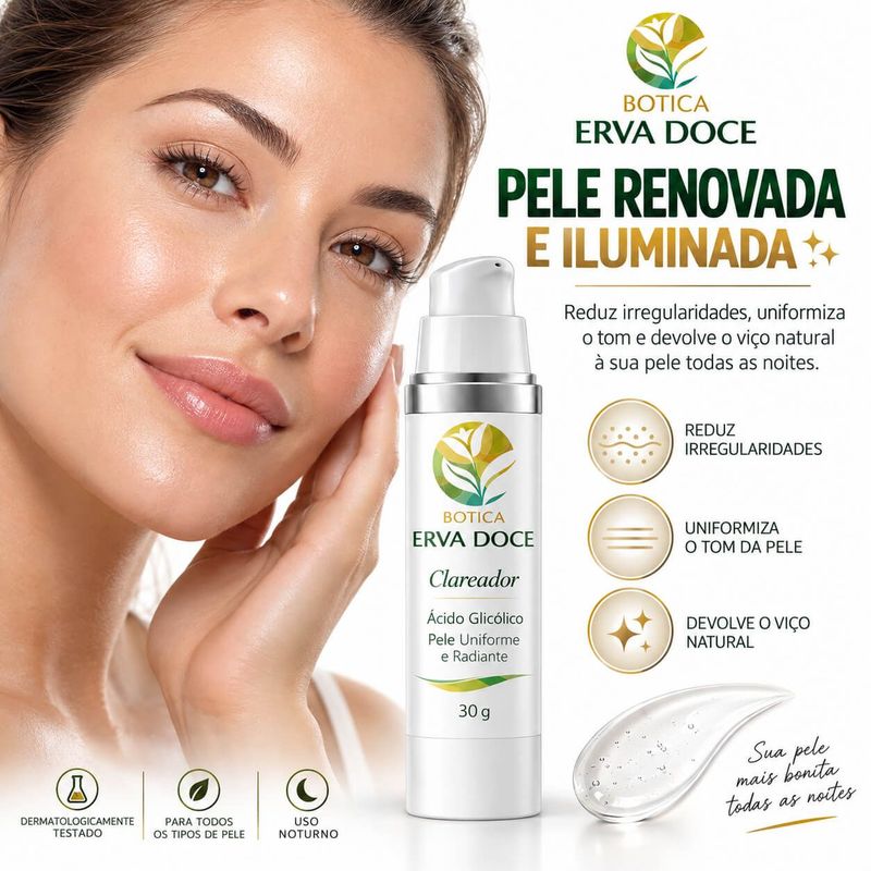 Clareador Acido Glicolico 30gr