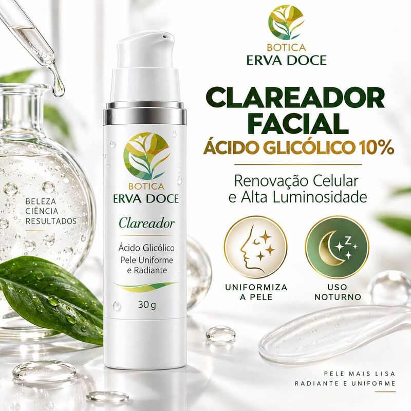 Clareador Acido Glicolico 50gr