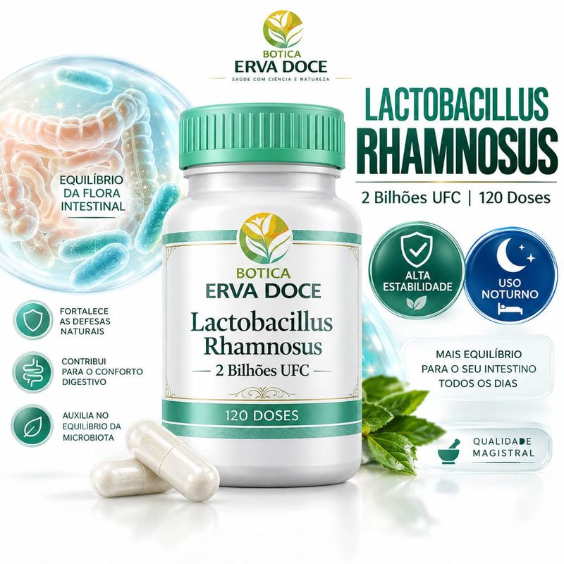 Lactobacillus Rhamnosus 2 Bilhões UFC 90 Doses