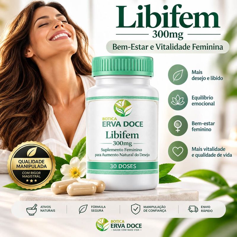 Libifem 300mg  Bem-Estar Feminino 30 Doses
