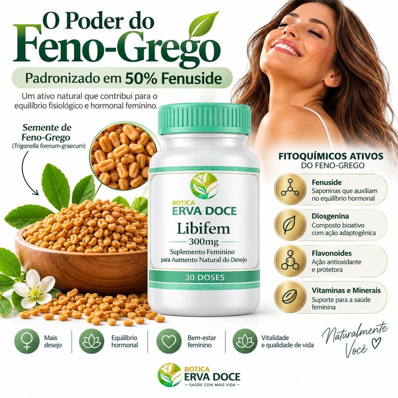 Libifem 300mg  Bem-Estar Feminino 30 Doses
