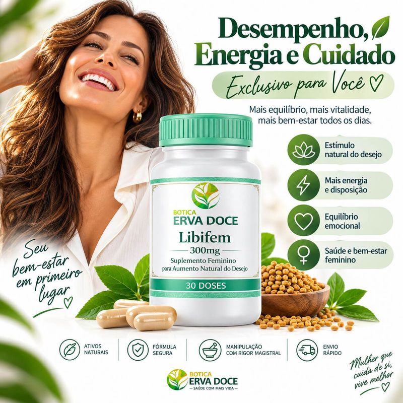 Libifem 300mg  Bem-Estar Feminino 30 Doses