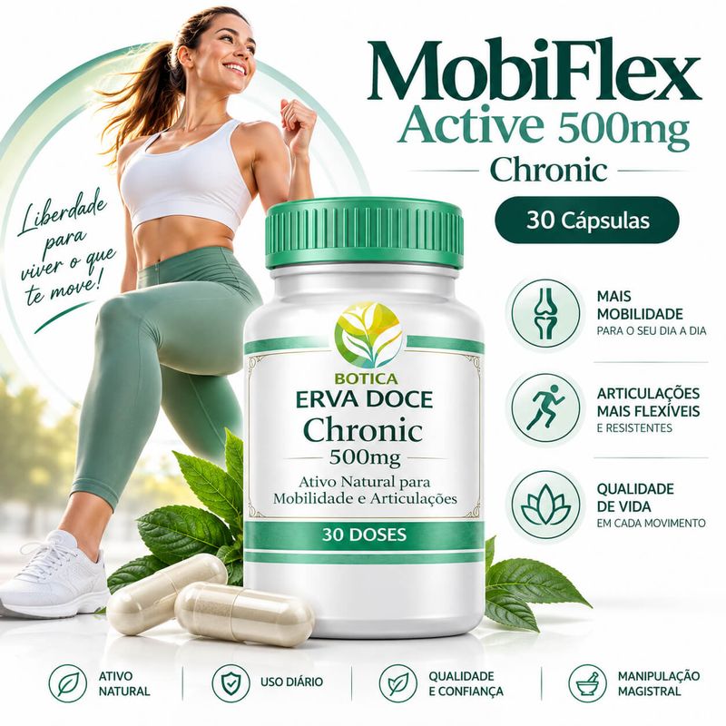 MobiFlex Active Chronic 500mg -  30 Capsulas Articular