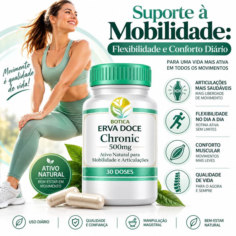 MobiFlex Active Chronic 500mg -  30 Capsulas Articular