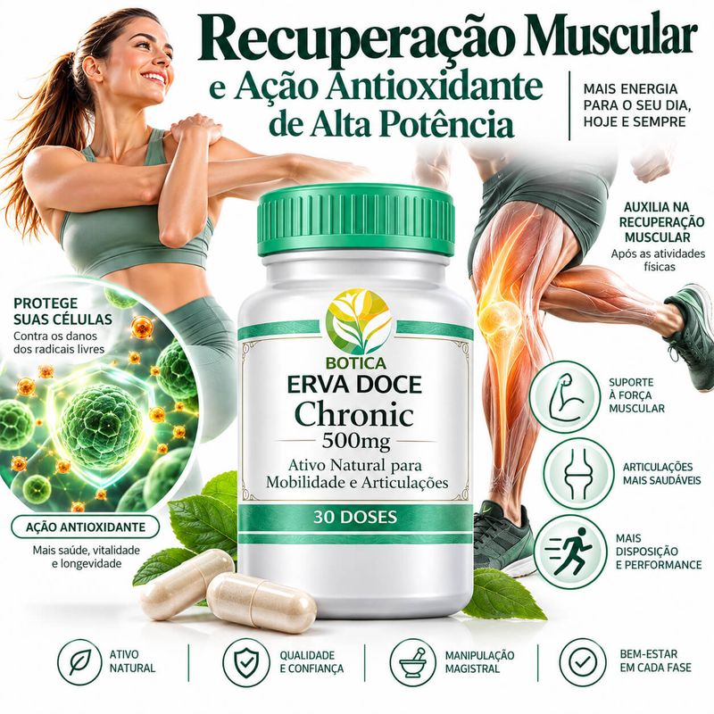 MobiFlex Active Chronic 500mg -  30 Capsulas Articular