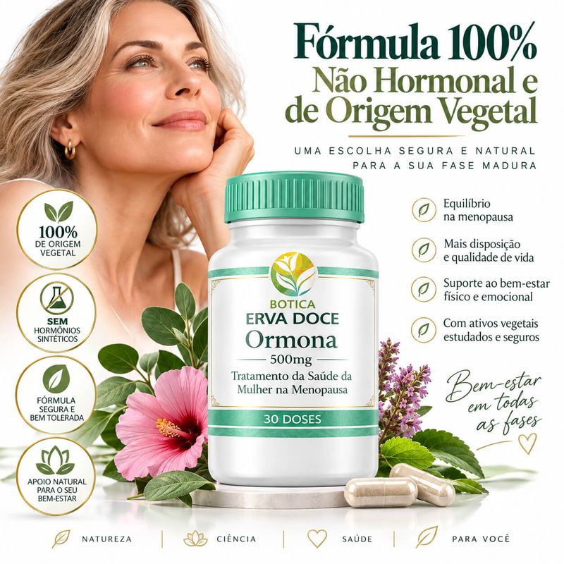 Pause Balance Suporte Mulher -  Ormona 500mg 30 Capsulas 
