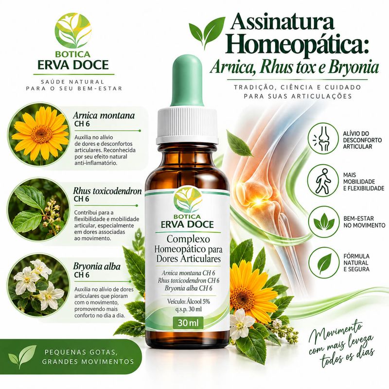 Complexo Homeopatico para Dores Articulares –  Gotas 30ml