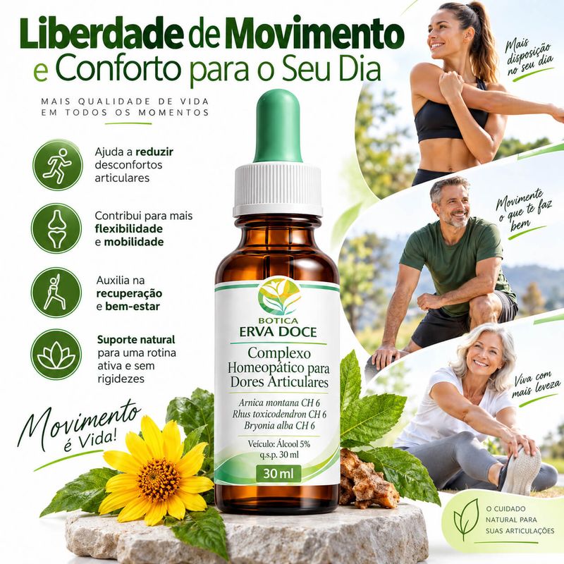 Complexo Homeopatico para Dores Articulares –  Gotas 30ml