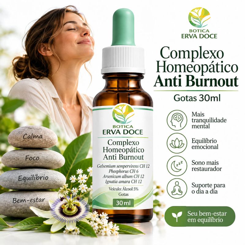 Complexo Homeopático Anti Burnout – Solução Gotas 30ml