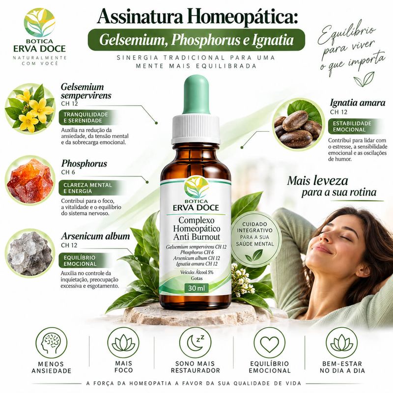 Complexo Homeopático Anti Burnout – Solução Gotas 30ml