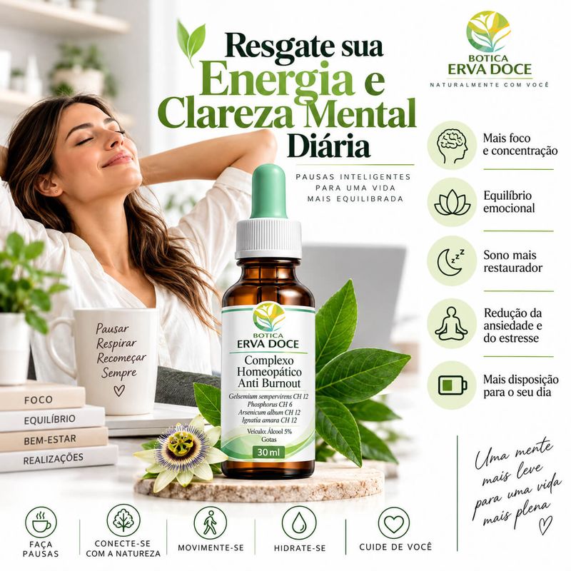 Complexo Homeopático Anti Burnout – Solução Gotas 30ml