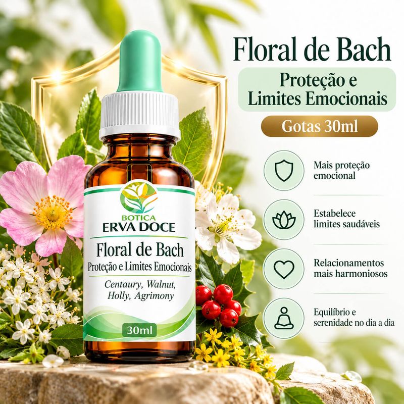 Floral  de Bach Proteção e Limites Emocionais –  30ml