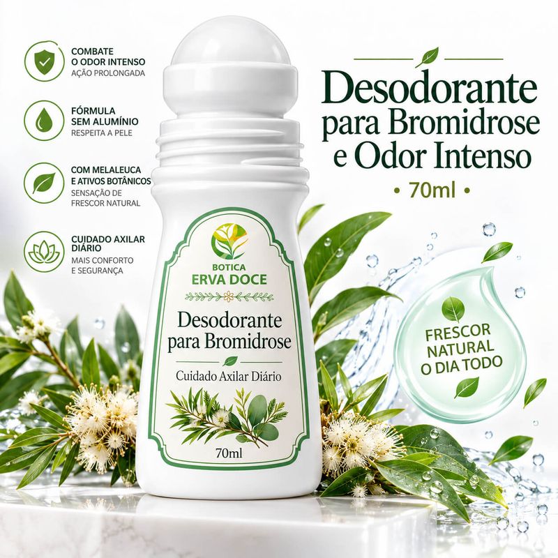 Desodorante para Bromidrose Cuidado Axilar Diário 70g