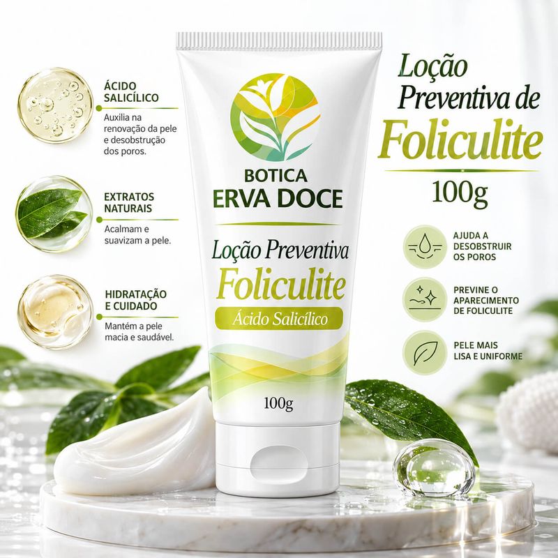 Loção Preventiva de Foliculite com  Melaleuca – 100g