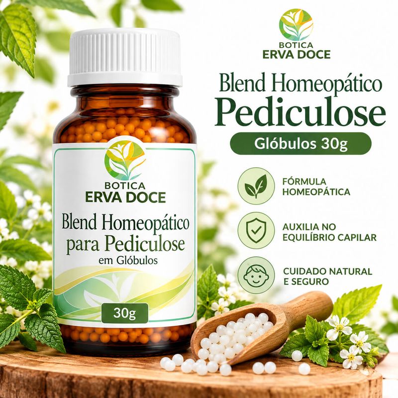 Blend Homeopatico para Pediculose em Globulos 30g