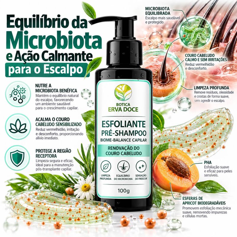 Esfoliante Pré-Shampoo Pós-Transplante Capilar 100g