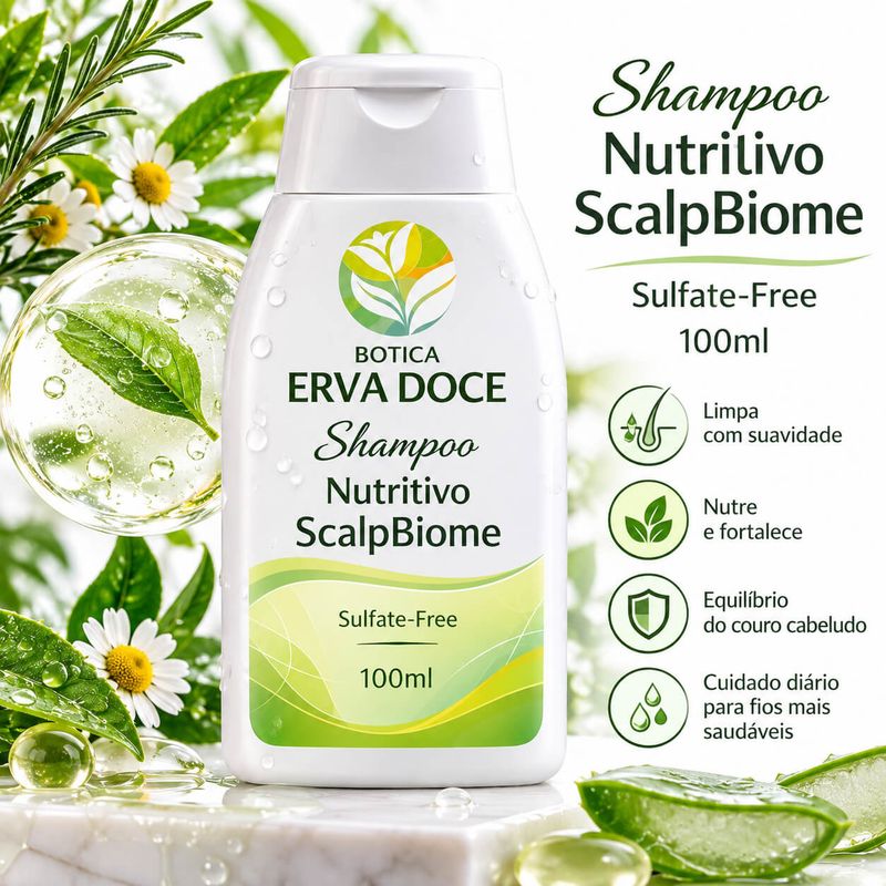 Shampoo Nutritivo Pós-Transplante Capilar Sulfate-Free 200ml