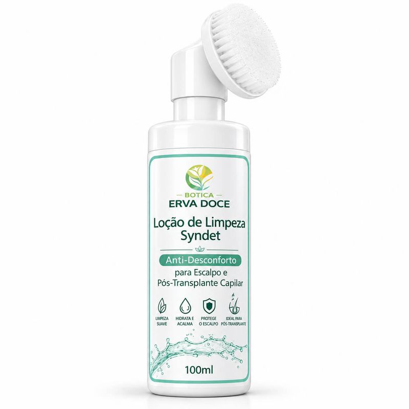 Espuma de Limpeza Syndet Pós-Transplante Capilar 100ml