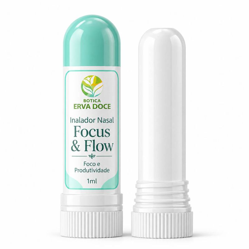 Inalador Nasal Foco – Aromaterapia para Foco e Produtividade 