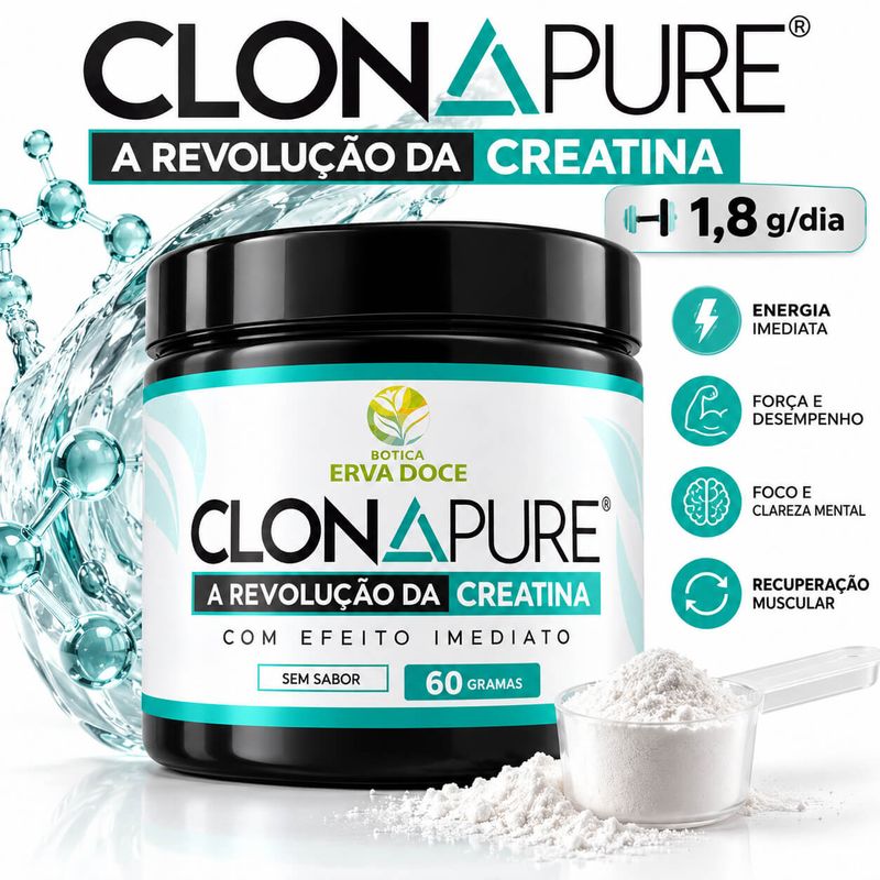 Clonapure: A Revolução da Creatina de Efeito Imediato 60 gramas