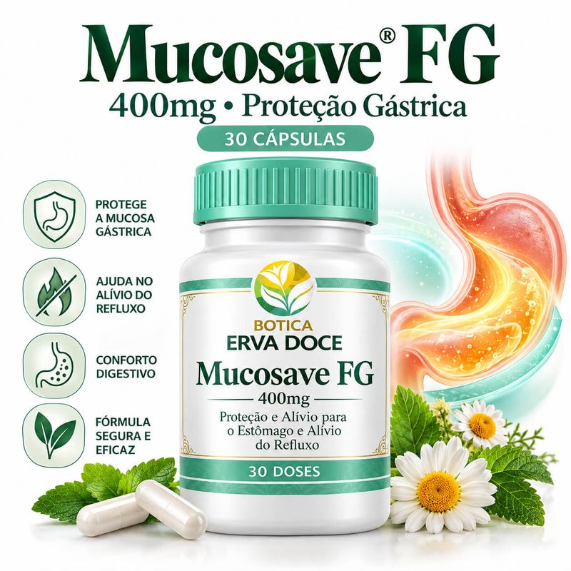 Mucosave FG 400mg: Proteção e Alivio para o Estomago 30 doses
