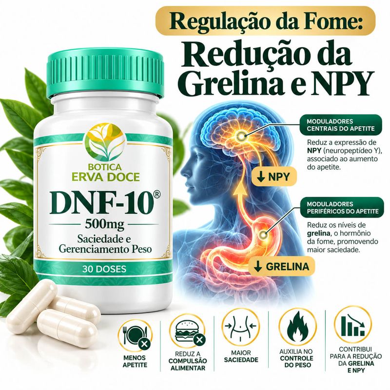 DNF-10 500mg - Saciedade e Gerenciamento Peso 30 Capsulas