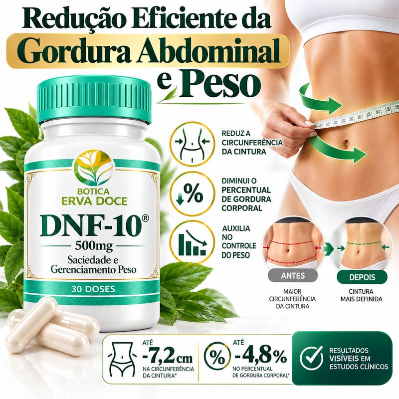 DNF-10 500mg - Saciedade e Gerenciamento Peso 30 Capsulas