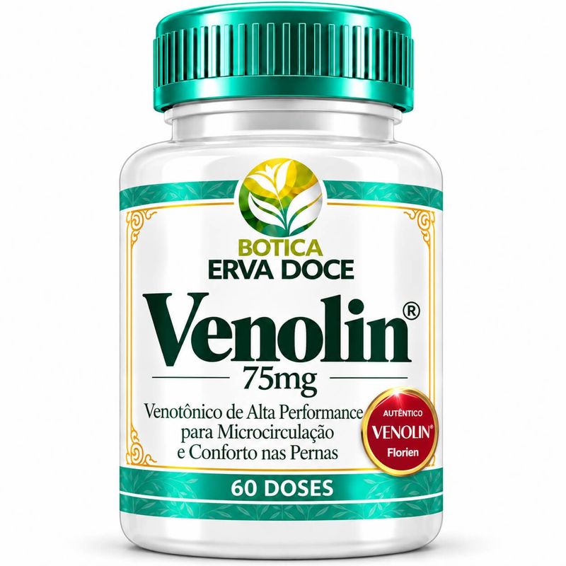 Venolin 75mg Microcirculação e Pernas 60 Capsulas