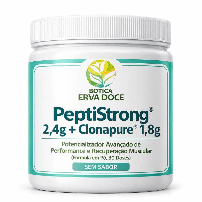 Suplemento com  Peptistrong 2,4g  e  Clonapure 1,8g 30 Doses 