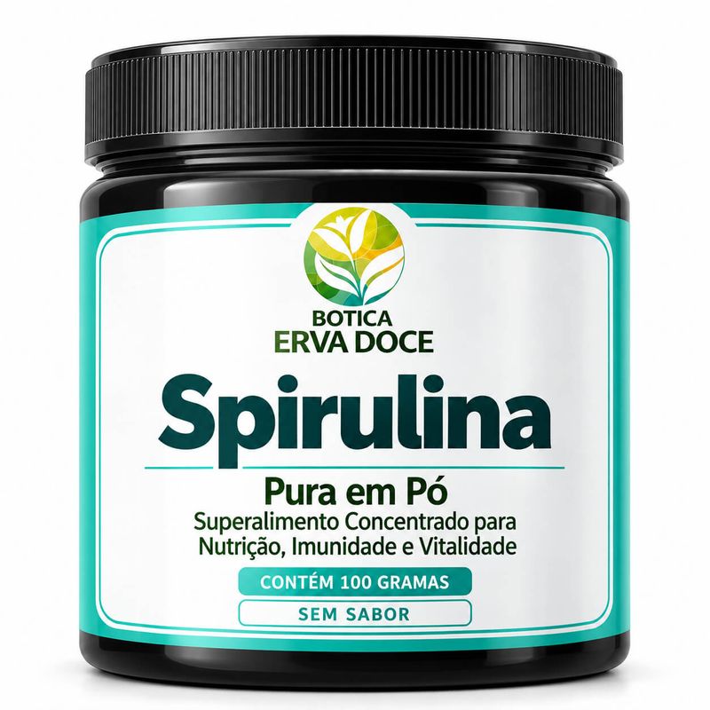 Spirulina Pura em Pó – Superalimento 100 gramas