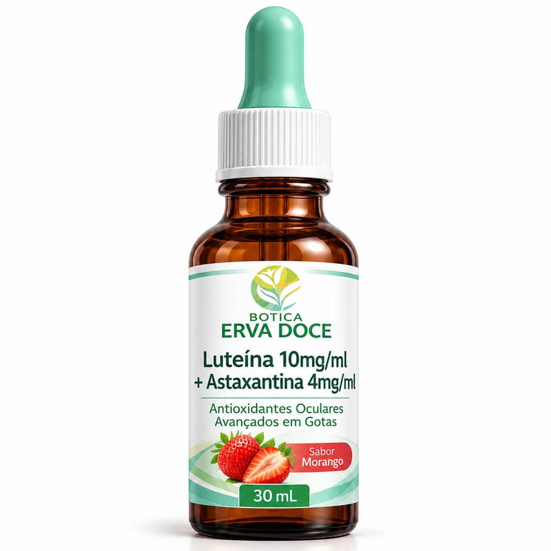 Luteina 10mg/mL + Astaxantina 4mg/mL – Visão 30 mL Gotas