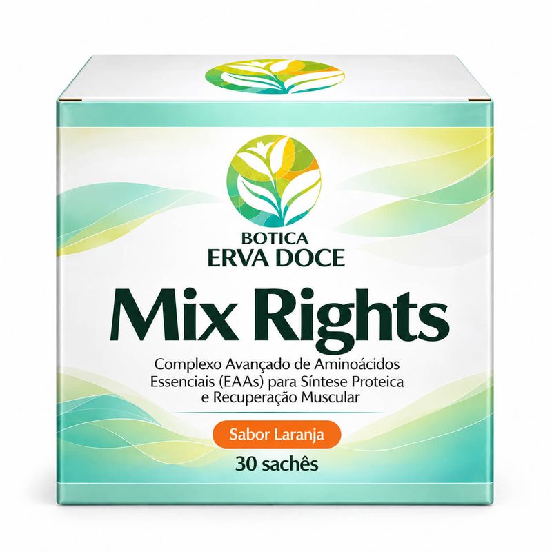 Mix Rights -  Aminoacidos Essenciais EAA  30 Saches Sabor Laranja