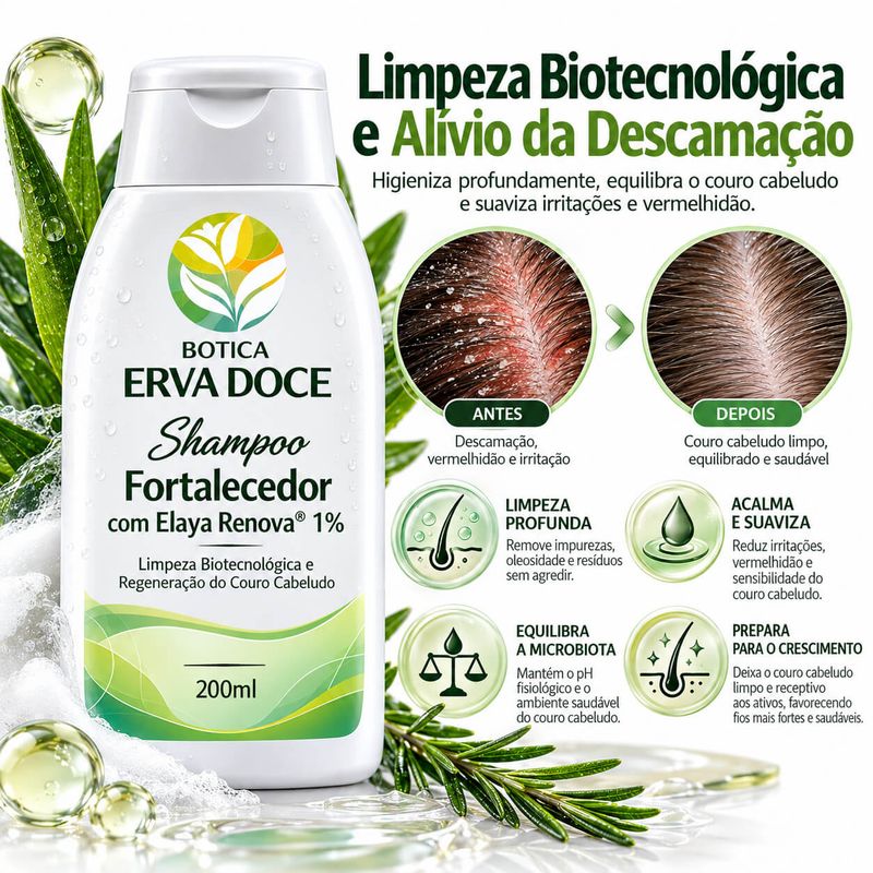 Shampoo Fortalecedor Elaya Renova Celulas-Tronco 200ml