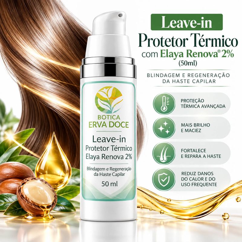 Leave-in  com Elaya Renova – Blindagem e Regeneração  50 mL