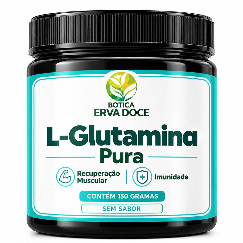 L-Glutamina - Recuperação Muscular Imunidade 150 gramas