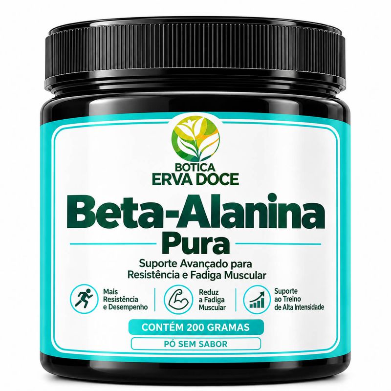 Beta-Alanina Pura -  Desempenho Fisico 200g Sem Sabor 