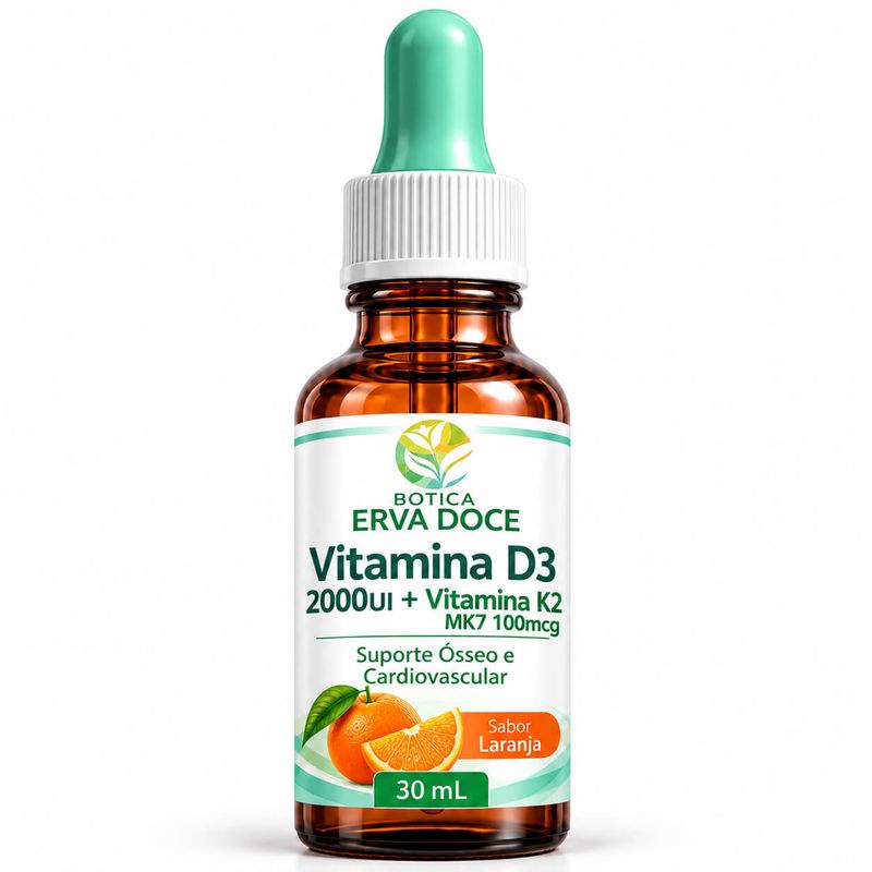 Vitamina D3 2000UI + Vitamina K2 MK7 100mcg  30ml
