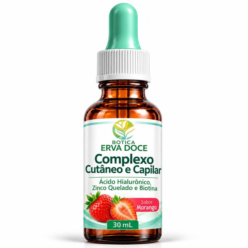 Complexo com  Ácido Hialurônico, Zinco Quelado e Biotina 30 ml