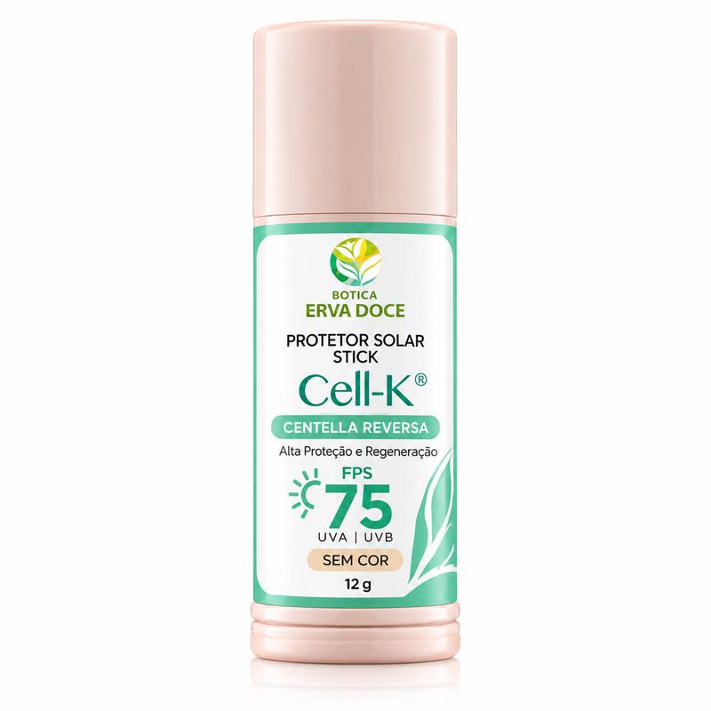 Protetor Solar Stick Cell-K -  Centella Reversa FPS 75 12g
