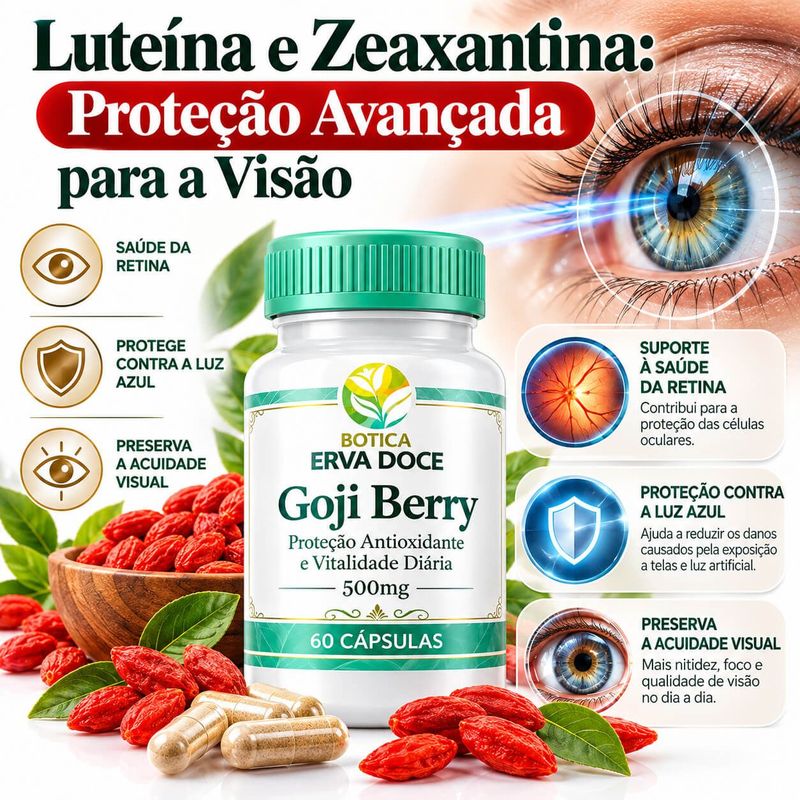 Goji Berry 500mg – Proteção Antioxidante  60 Doses