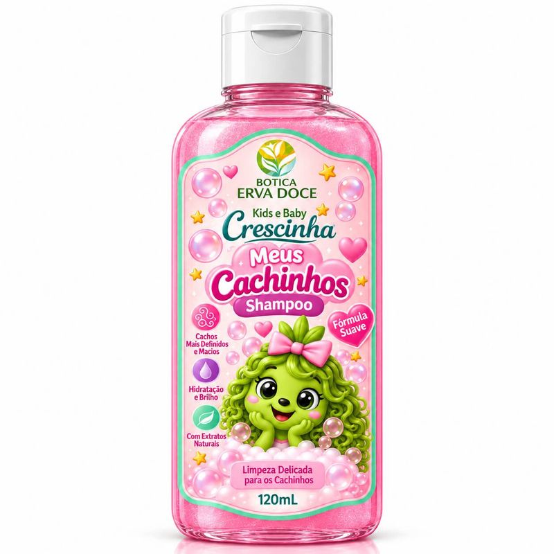 Shampoo Infantil Meus Cachinhos Crescinha- Hidratação  120ml