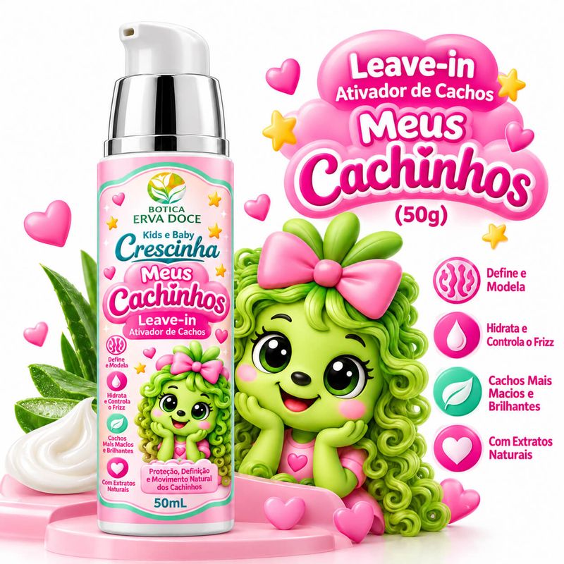 Leave-in Ativador de Cachos Crescinha Meus Cachinhos 50g