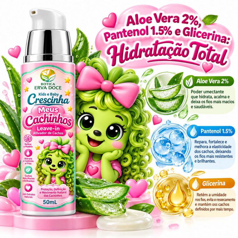 Leave-in Ativador de Cachos Crescinha Meus Cachinhos 50g