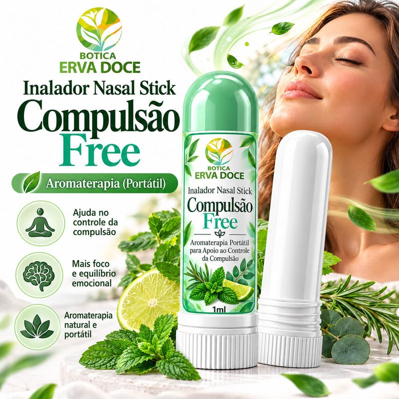 Inalador Nasal Stick Compulsão Free –  Apoio a Compulsão