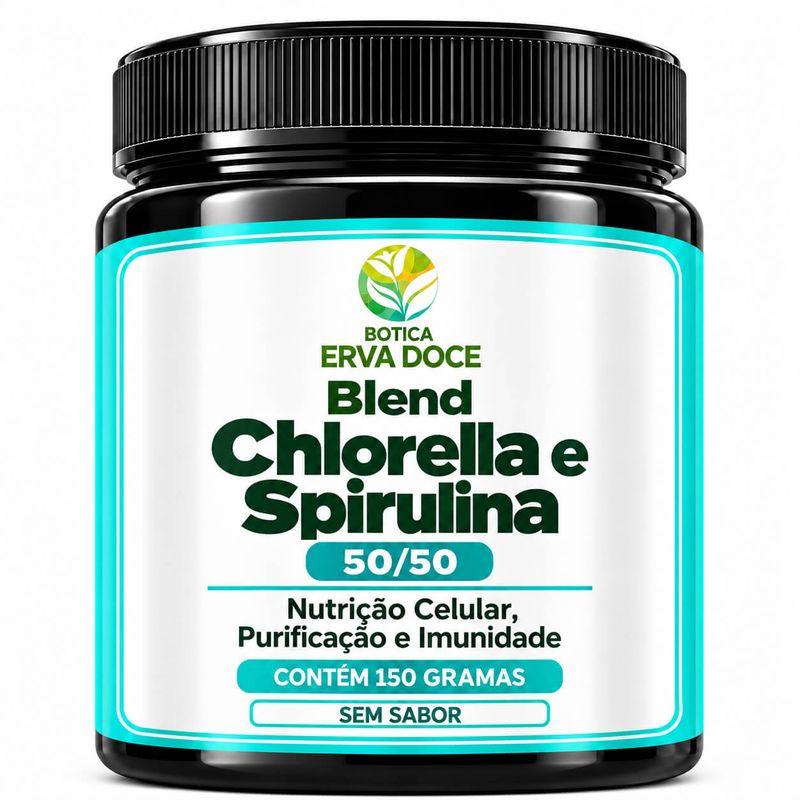 Blend Chlorella e  Spirulina 50/50 – Nutrição Celular 150g