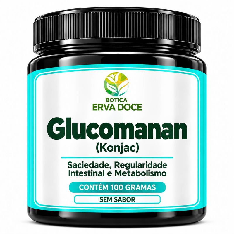 Glucomanan - Saciedade, Fibras e Metabolismo  100g 