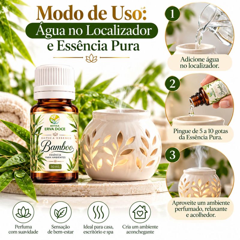 Essencia Pura Bamboo Home e Spa – Aromatizante  10ml