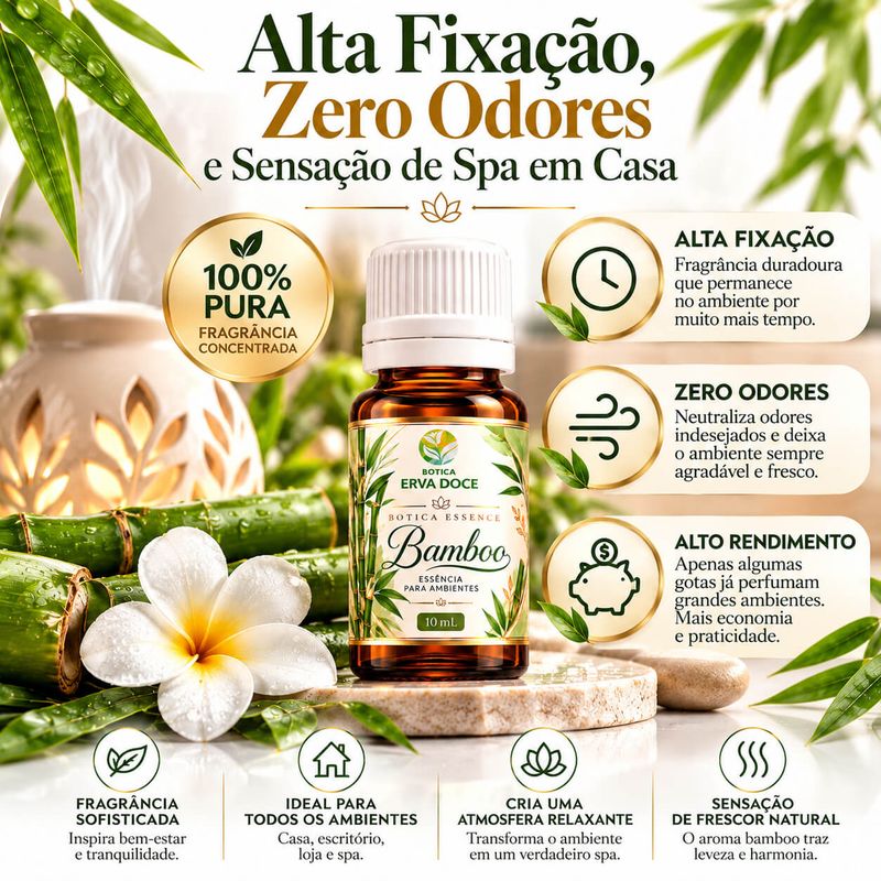 Essencia Pura Bamboo Home e Spa – Aromatizante  10ml