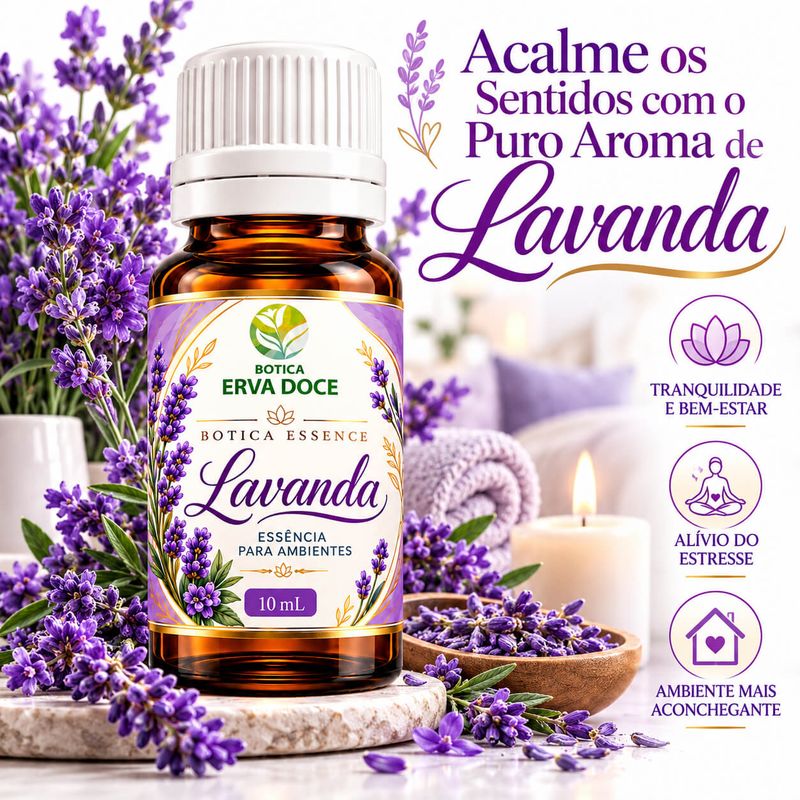 Essencia Pura Lavanda  Home e Spa – Aromatizante  10ml