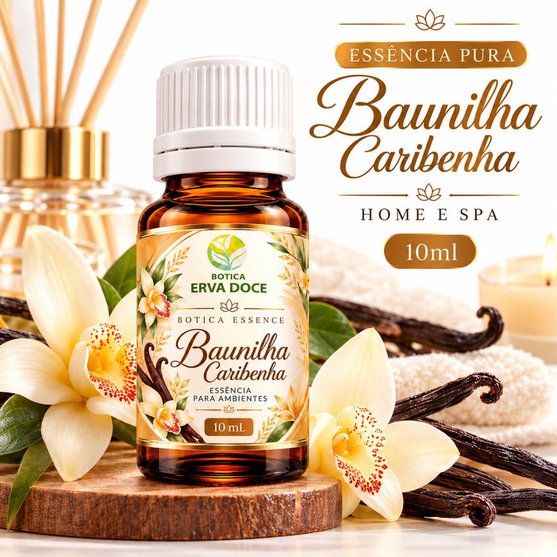 Essencia Pura Baunilha Caribenha  Home e Spa –   10ml